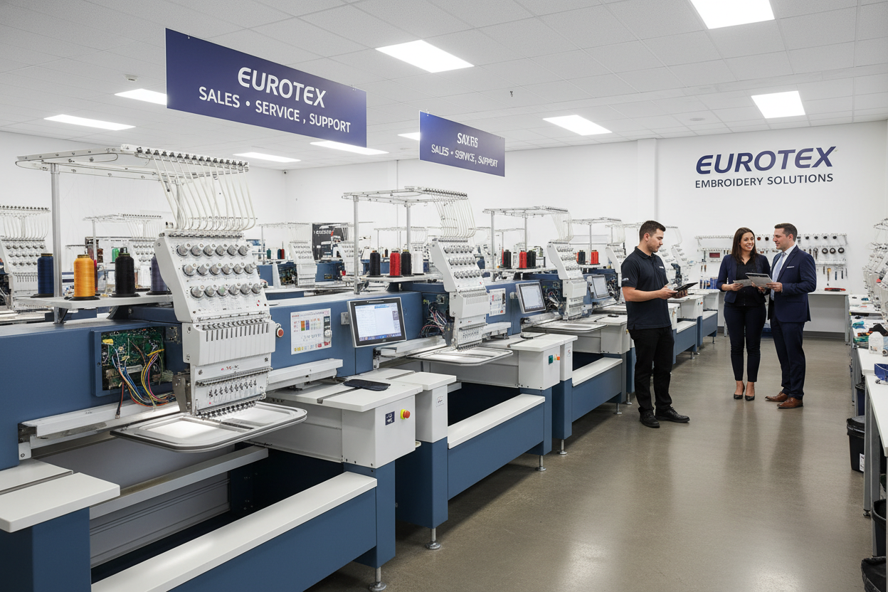 eurotex embroidery machine service and sales