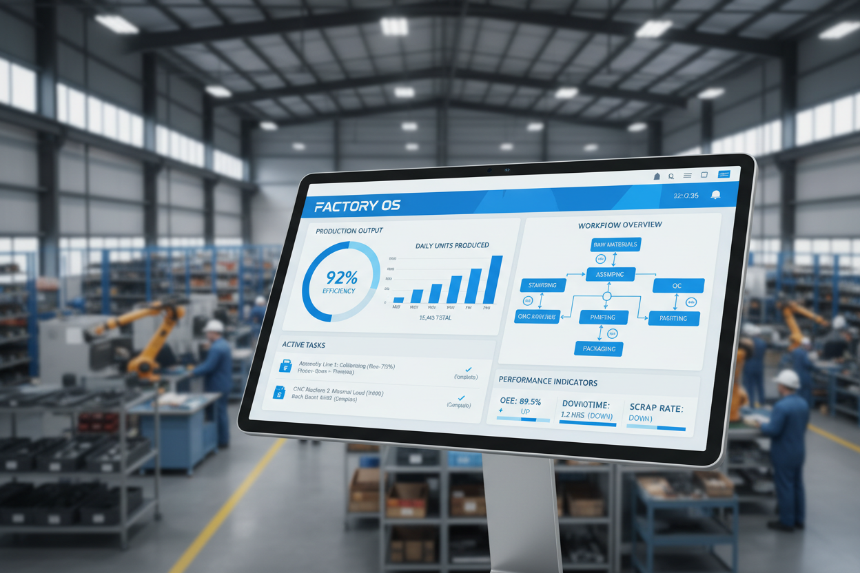 shopfloor workfloor management software 